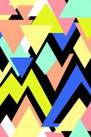 三角形印花华亿平台图片