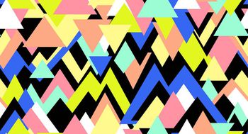 439524-彩色三角幾何圖