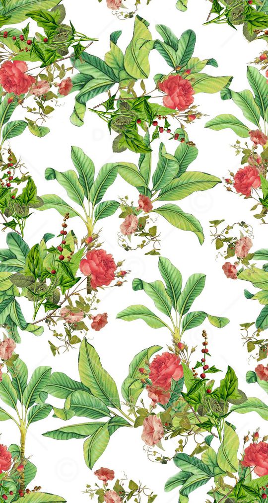 清新花卉印花华亿平台图片