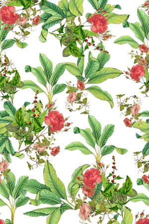 清新花卉印花华亿平台图片