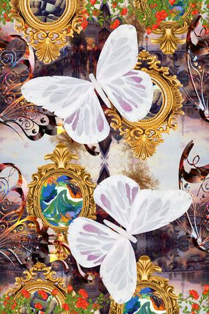 定位复古印花华亿平台图片