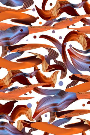 几何拼贴印花华亿平台图片