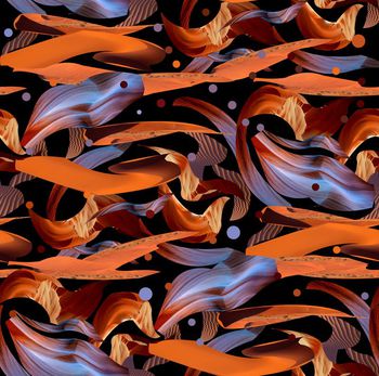 439732-时尚流动自然沙漠几何拼贴男装组合印