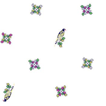 439760-男装衬衫花卉飞禽组合华亿平台