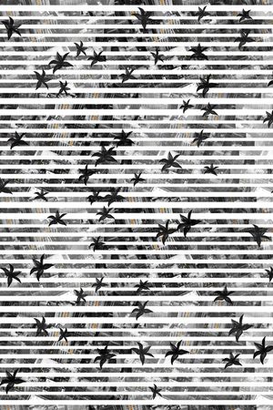 百合笔触印花华亿平台图片