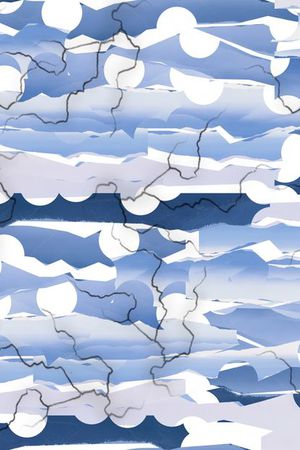 抽象波点印花华亿平台图片