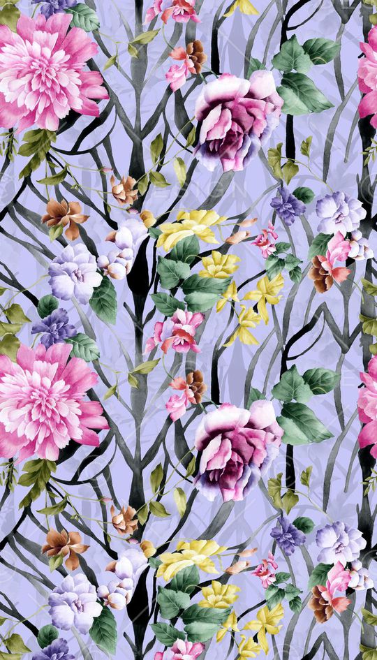 紫色风情印花华亿平台图片