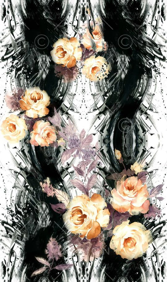 黑白灰印花华亿平台图片