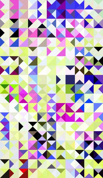 439991-简洁清新几何三角水晶方格子组合女装