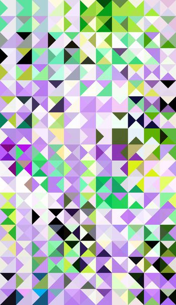 439992-简洁清新几何三角水晶方格子组合女装