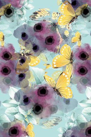 抽象淡雅印花华亿平台图片