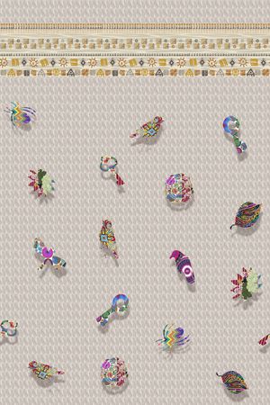 麻纹底印花华亿平台图片