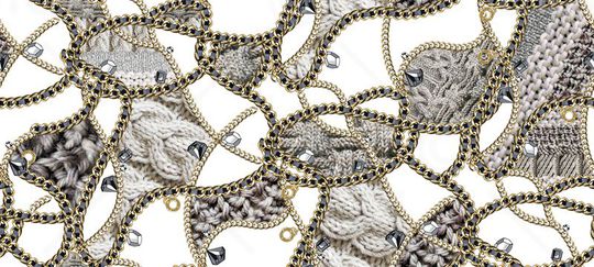 毛线纹印花华亿平台图片