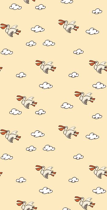 440155-卡通云朵天鹅