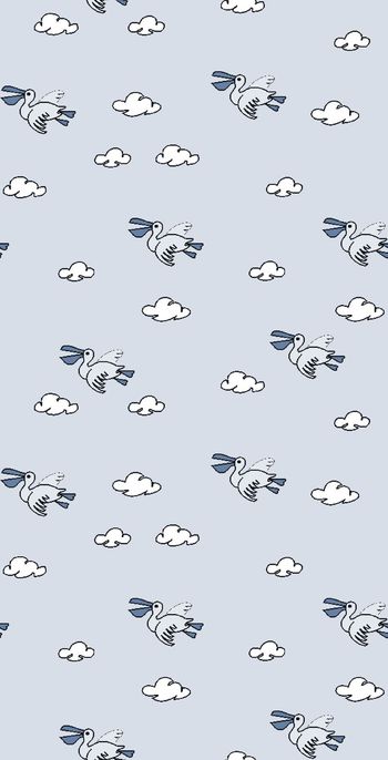 440156-卡通云朵天鹅