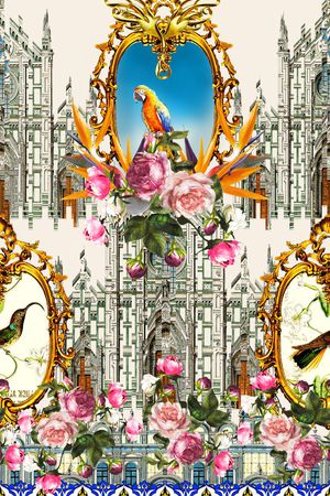 欧式印花华亿平台图片