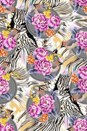 动物纹印花华亿平台图片