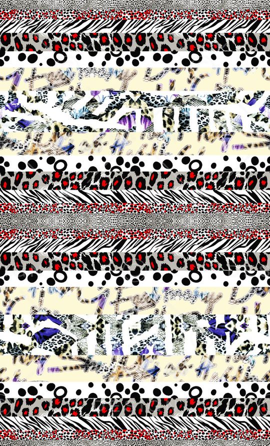 流行时尚英文豹纹花印花华亿平台图片
