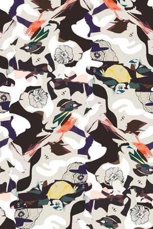 抽象印花华亿平台图片