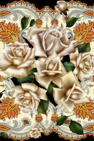 复古印花华亿平台图片