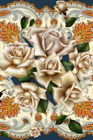 复古印花华亿平台图片