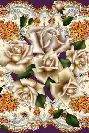 复古印花华亿平台图片