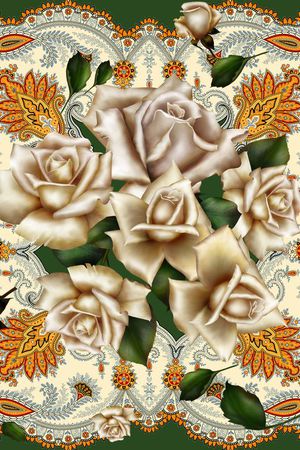 复古印花华亿平台图片