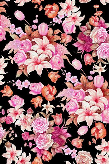 440358-写实花卉 立体花卉  女装华亿平台