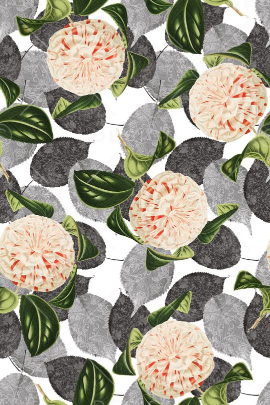 小清新时尚简约印花华亿平台图片