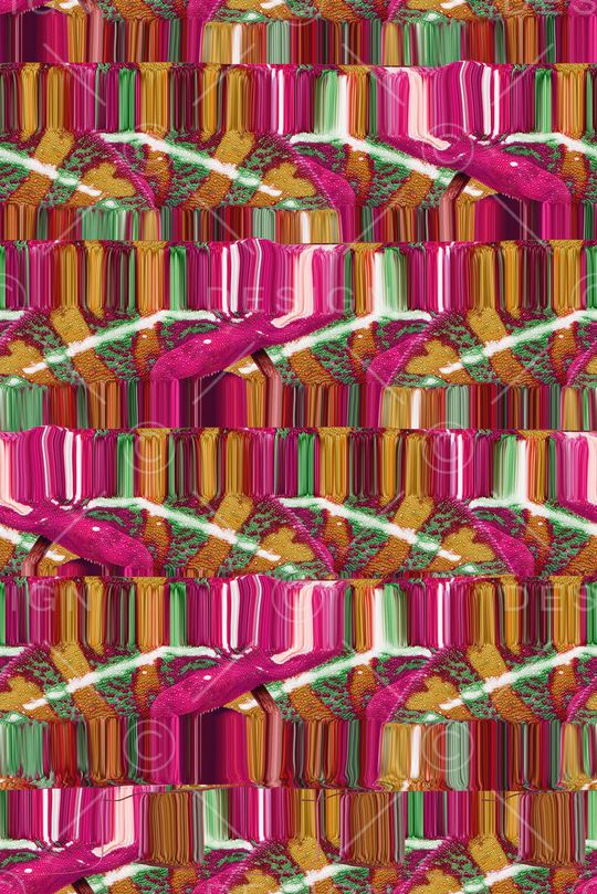 扭曲、抽象、彩色印花华亿平台图片