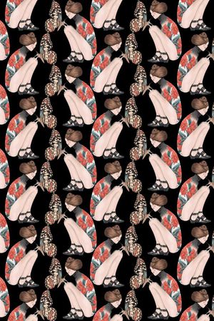 蝴蝶印花华亿平台图片