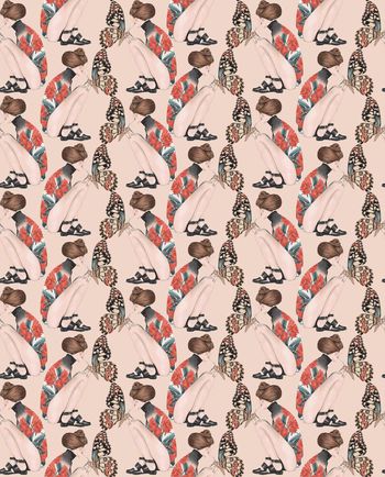 440410-女人与蝴蝶的浪漫邂逅