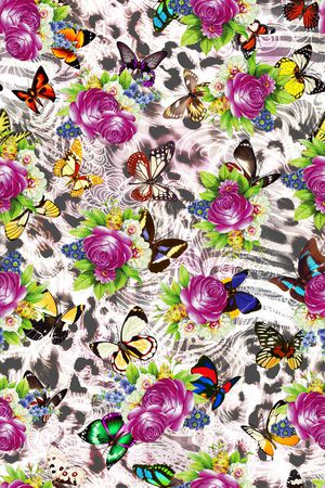 豹纹印花华亿平台图片