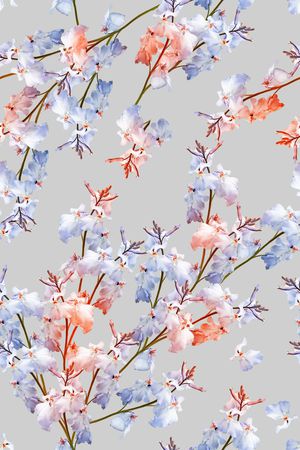 清新串花印花华亿平台图片