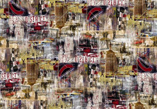 城市建筑印花华亿平台图片