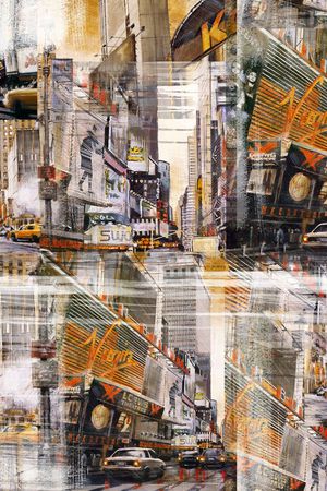 城市建筑印花华亿平台图片