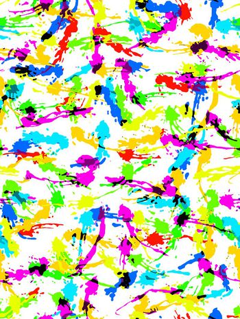 440896-油墨喷溅油漆泼洒笔触点彩女装休闲裤