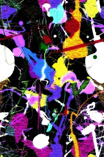 440944-笔画油漆喷溅绘画铜板版画效果自由笔