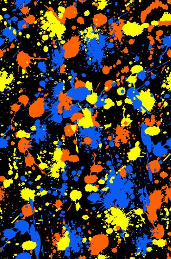 441015-油墨喷漆泼洒墨点笔刷女装衬衣男装休