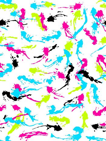 441038-油墨喷溅油漆泼洒笔触点彩直筒裤女装