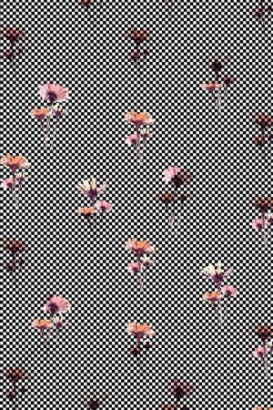 小清新小碎花油墨格子印花华亿平台图片