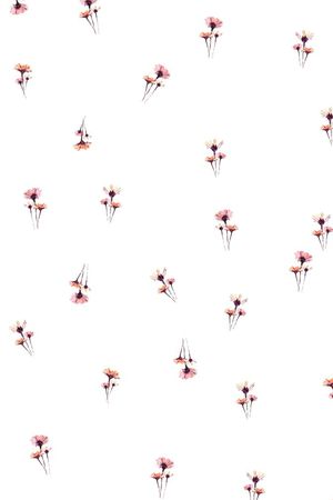 小清新乱花油墨花卉印花华亿平台图片