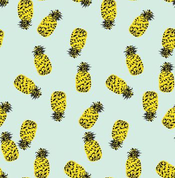 441108-	潮流时尚大牌MSGM清新菠萝印花