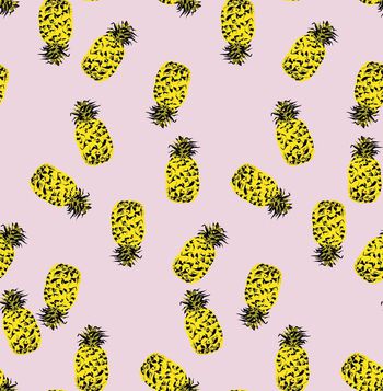 441109-	潮流时尚大牌MSGM清新菠萝印花