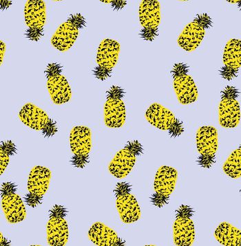 441110-	潮流时尚大牌MSGM清新菠萝印花