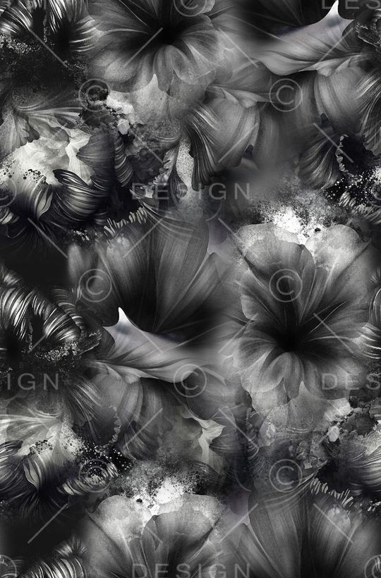 黑白印花华亿平台图片