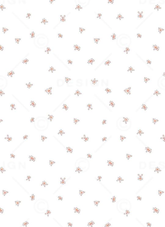 手绘小清新乱花黑底印花华亿平台图片