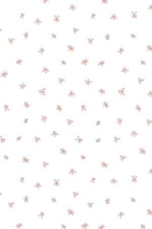 手绘小清新乱花黑底印花华亿平台图片