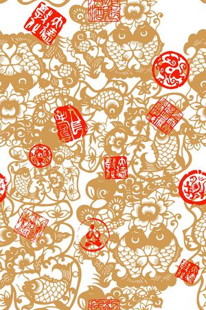 中国风印花华亿平台图片