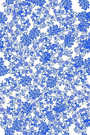 满版花卉印花华亿平台图片